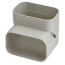5.5" Slimduct 45° Vertical Elbow (Ivory)