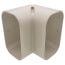 5.5" Slimduct 90° Vertical Elbow (Ivory)