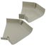 5.5" Slimduct 45° Flat Elbow (Ivory)
