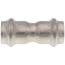 1/2" ProPress 304 Stainless Coupling w/ FKM Seal - w/ Stop (P x P)