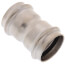 1-1/4" ProPress 304 Stainless Coupling w/ FKM Seal - w/ Stop (P x P)