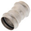 1-1/4" ProPress 304 Stainless Coupling w/ FKM Seal - w/ Stop (P x P)