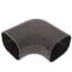 2.75" Slimduct 90° Flat Elbow (Brown)