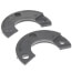 1-1/4" CPVC Schedule 80 V/S Flange Replacement Split Ring w/ 2-Halve