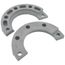 4" GFPVC Sch. 80 Van Stone Split Flange Ring w/ 2 Halves