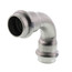 2" ProPress 304 Stainless 90° Elbow w/ FKM (P x P)