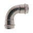 1-1/2" ProPress 304 Stainless 90° Elbow w/ FKM Seal (P x P)
