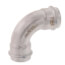 2-1/2" ProPress 304 Stainless XL-S 90° Elbow w/ FKM Seal (P x P)