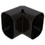 3.75" Slimduct 90° Vertical Elbow (Brown)