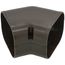 3.75" 45° Slimduct Flat Elbow (Brown)