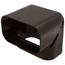 5.5" 90° Slimduct Vertical Elbow (Brown)