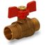 1/2" Full Port Sweat Ball Valve w/ T-Handle (Lead Free)
