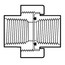 1/2" CPVC Schedule 80 FKM Union (FPT x FPT)