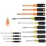 Color-Coded Screwdriver Set (Phillips, Cabinet, Keystone, Demolition, Square, and Slotted) (14-Piece)