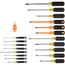 Color-Coded Screwdriver Set (Phillips, Cabinet, Keystone, Demolition, Precision Phillips and Slotted) (20-Piece)