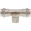 3/4" x 3/4" x 1/2" ProPress 304 Stainless Reducing Tee w/ FKM Seal (P x P x FNPT)