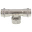 3/4" x 3/4" x 3/4" ProPress 304 Stainless Reducing Tee w/ FKM Seal (P x P x FNPT)