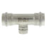 1" x 1" x 1/2" ProPress 304 Stainless Reducing Tee w/ FKM Seal (P x P x FNPT)