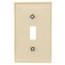 1-Gang Electrical Wall Plate, Toggle Switch (Ivory)