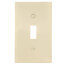1-Gang Electrical Wall Plate, Toggle Switch (Ivory)