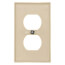 1-Gang Electrical Wall Plate, Duplex Receptacle (Ivory)