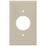 1-Gang Electrical Wall Plate, 1.406 Inch Hole, Device Mount (Ivory)