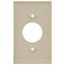 1-Gang Electrical Wall Plate, 1.406 Inch Hole, Device Mount (Ivory)