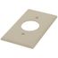 1-Gang Electrical Wall Plate, 1.406 Inch Hole, Device Mount (Ivory)