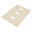 3-Gang Electrical Wall Plate, Toggle Switch (Ivory)