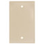 1-Gang No Device Blank Wall Plate, Box Mount (Ivory)