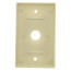 1-Gang Electrical Wall Plate, .625 Inch Hole, Box Mount (Ivory)