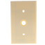 1-Gang Electrical Wall Plate, .406 Inch Hole, Strap Mount (Ivory)