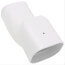 2.75" x 2" Slimduct Fixed Offset - SIF-77-W (White)