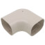 2.75" 90° Slimduct Flat Elbow (Ivory)