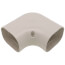 2.75" 90° Slimduct Flat Elbow (Ivory)