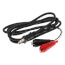 2 Wire Test Cord w/ Red & Black Insulation Clips (6 ft.)