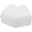 3.75" 45° Slimduct Flat Elbow (White)