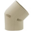 3.75" 45° Slimduct Vertical Elbow (Ivory)