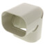 3.75" 90° Slimduct Vertical Elbow (Ivory)