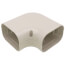 3.75" 90° Slimduct Flat Elbow (Ivory)