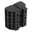 3-Pole 4-Conductor Chassis-Mount Terminal Strip w/o Ground Contact