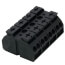 4-Pole 4-Conductor Chassis-Mount Terminal Strip w/o Ground Contact