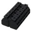 5-Pole 4-Conductor Chassis-Mount Terminal Strip w/o Ground Contact