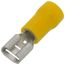 Insulated Female Slip-On Solderless Terminal, 12-10 AWG, Tab Size .250 (15 Pack)
