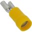 Insulated Female Slip-On Solderless Terminal, 12-10 AWG, Tab Size .250 (15 Pack)