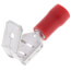Insulated Male/Female Piggy Back Quick Disconnect Terminal, 22-18 AWG (12 Pack)