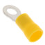 Insulated Solderless Closed Ring Terminal, 12-10 AWG, Stud #10 (12 Pack)