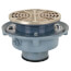 2" Cast Iron Push-Joint Flashing Drain w/ Nickel Bronze Ring & Strainer