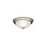 11.5" 2 Light Flush Mount (Brushed Nickel)
