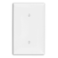 1-Gang Blank Wallplate, Standard Size, Thermoplastic Nylon, Red